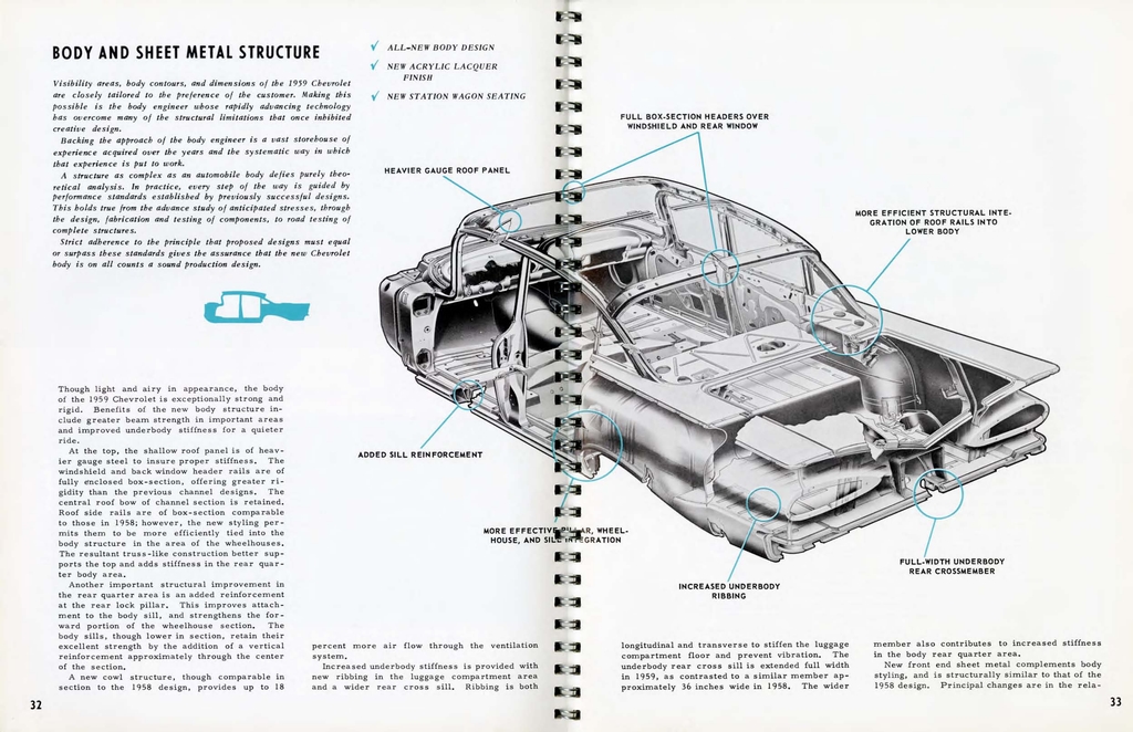 1959 Chevrolet Engineering Features Booklet Page 33